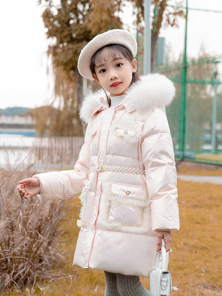 kids Winter Girls clothing warm Down jacket for girl clothes Parka Hooded Middle big Children Outerwear Coat snowsuit X250920