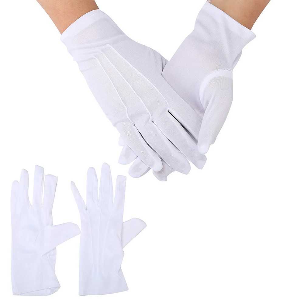 1Pair White Formal Gloves Tuxedo Honor Guard Parade Inspection Collection Serve L251110