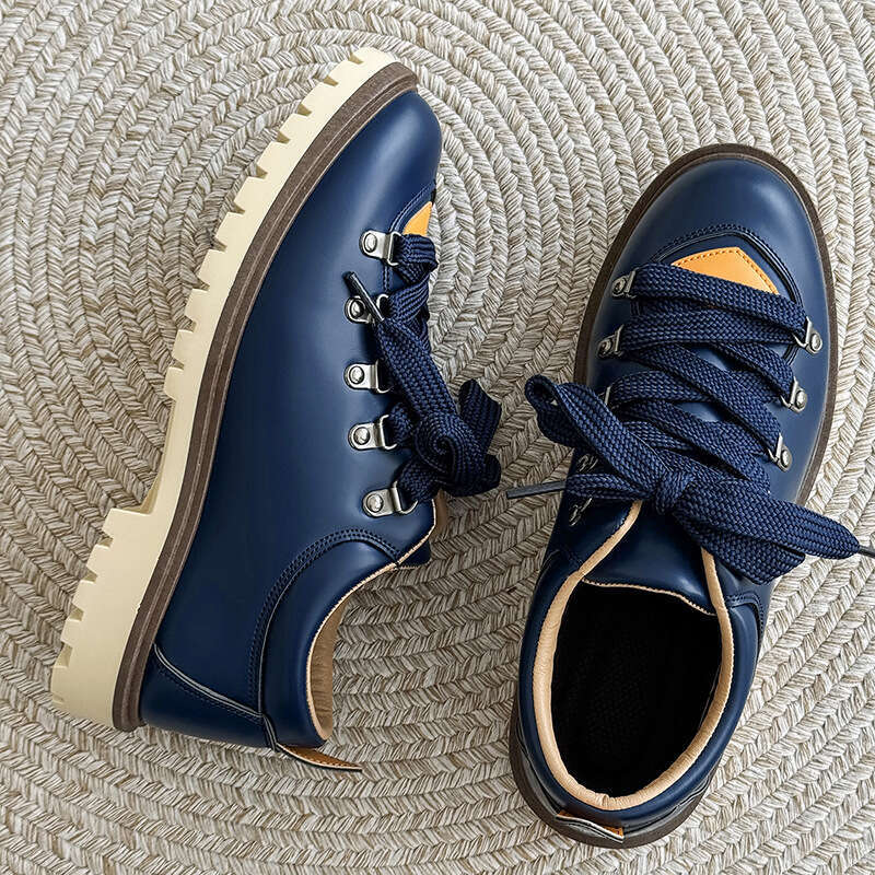 Autumn New Thick-Soled Fashion Casual Derby Men's Hot-Selling Leather Couple Versatile Work Shoes Z601