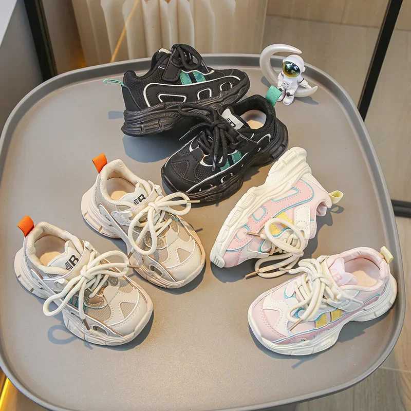 Stripes Printed Sneakers for Children Sports Shoes Comfortable Running Shoes Outdoor Boys Girls Leisure School Shoes Kids I06013 W251110