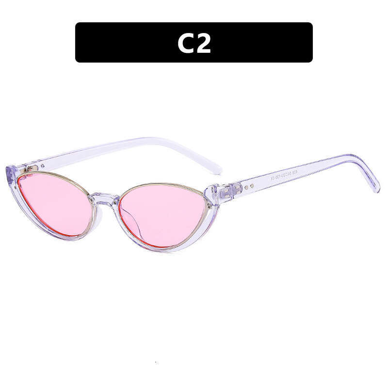 Cat Eye Half-frame for Women Sunglasses European American Fashion Internet Celebrity Sun glasses Ins Style Unique and Edgy eyeglasses