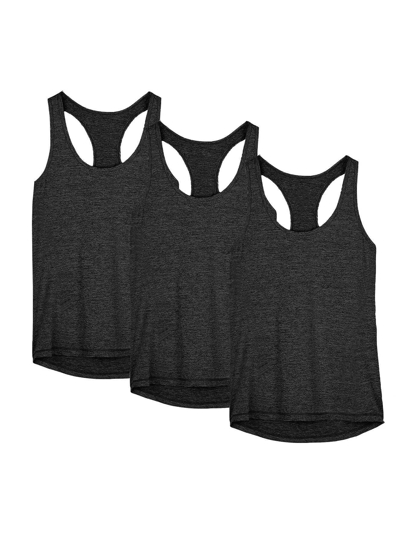 3 womens sports vest tops loose yoga tops quick drying sports tops womens fitness yoga topsXJ250410