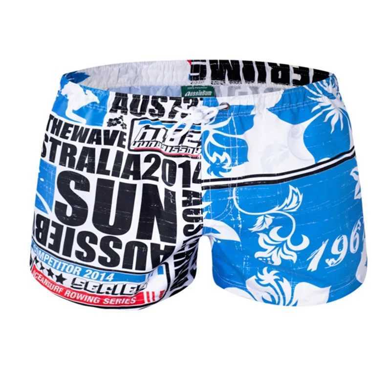 Mens Summer Personal Beach Swimsuit Mens Boxer Waist Sexy SwimsuitW250410