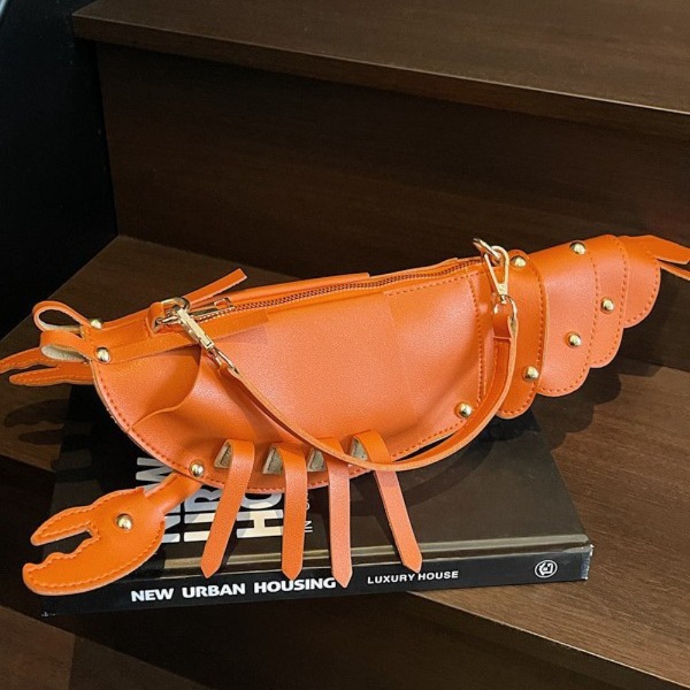 Personalized Stylish Womens Handbag Featuring Unique Crayfish Design