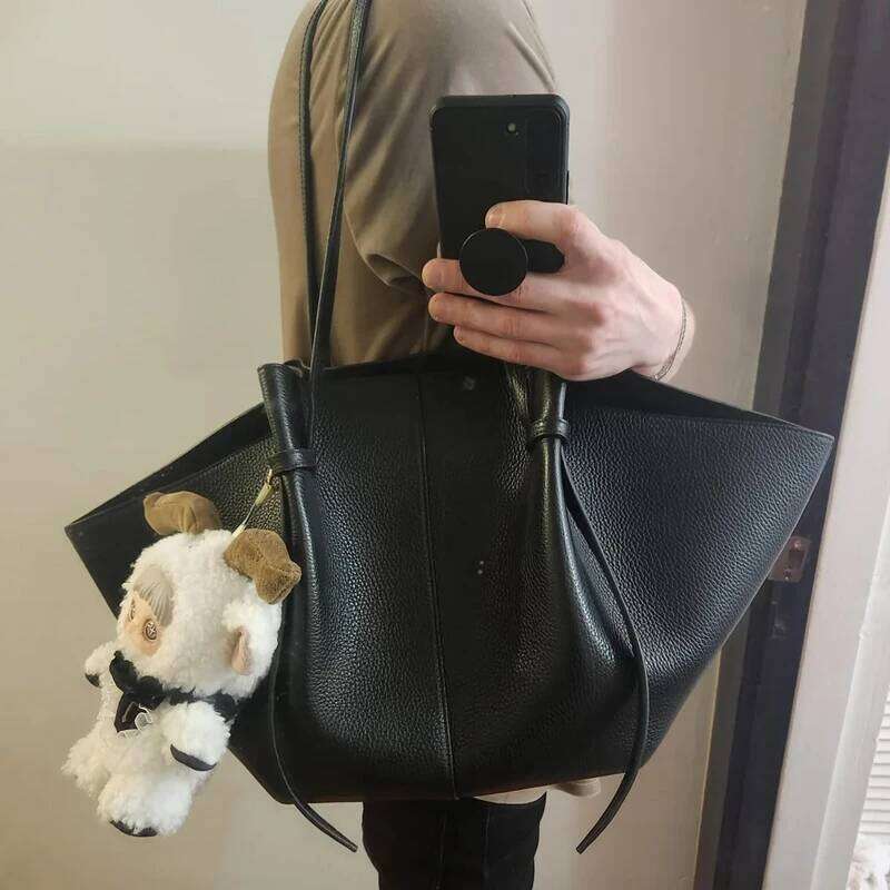 Custom Initials Tote Bags For Women Luxury Designer Handbag Purse 2025 New In PU Lychee Pattern Large Capacity Underarm Shoulder