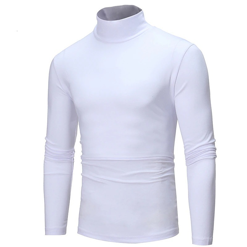2023 Mens Autumn/Winter High Collar Multi Color Bottom Shirt Long Sleeve Suede Inner Warmth Underwear