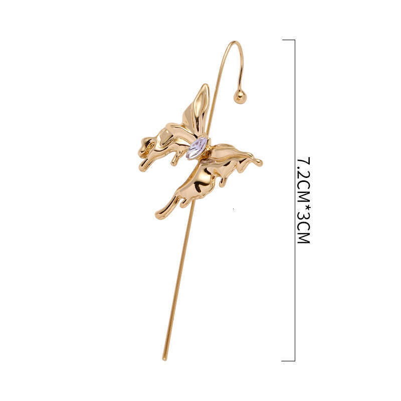 Butterfly for Women, Unique European and American Style, High-End Luxury, Minimalist Niche Design, Cool Style Zircon Earrings Wholesale