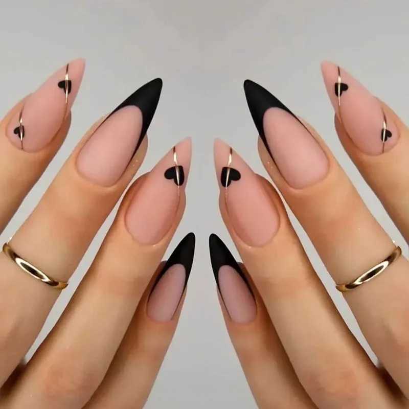 24 pieces of 3D pressed nails cherry nail embossing summer nails cute nails fake nails cheap nail embossing African nails W250410
