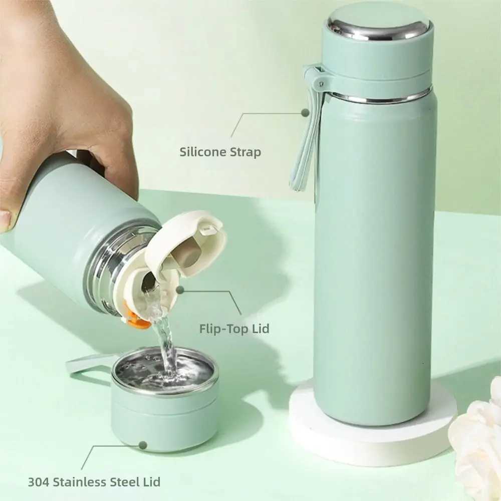 Fashionable cup New Ins Style 316 Stainless Steel Thermal Flask 500ml - Leakproof Vacuum Cup Portable Insated Water Bottle for Students Y251110