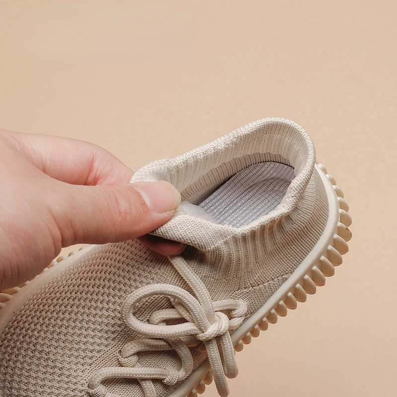 Childrens Sneakers Boy Casual Tenis Shoes Spring Autumn Solid Knit Breathable Kids Shoes Girls Slip on Lightweight Sports ShoesT251110