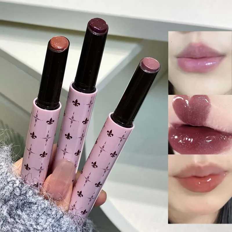 Smile Mulberry Purple Solid Lip Gloss Moisturizing Nourishing Water-gloss Mirror Glass Lip Tint Lipstick Shimmer Glaze MakeupT251110
