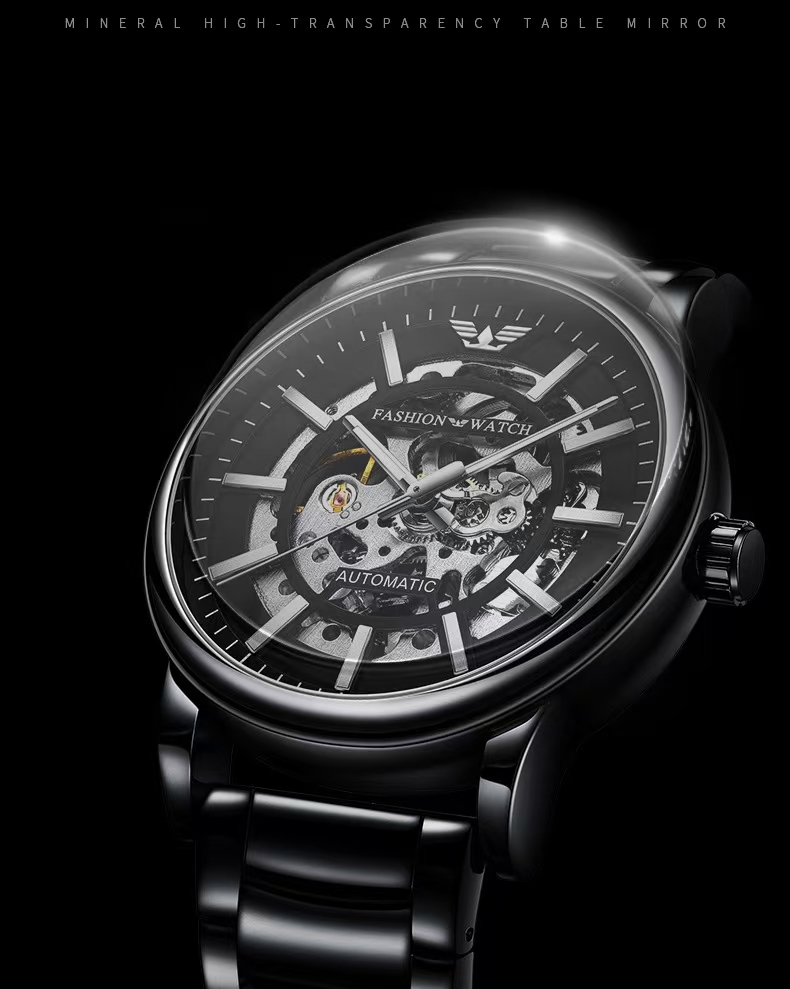 Classic Style Waterproof Man's Wristwatch Featuring Auto-Mechanical Movement