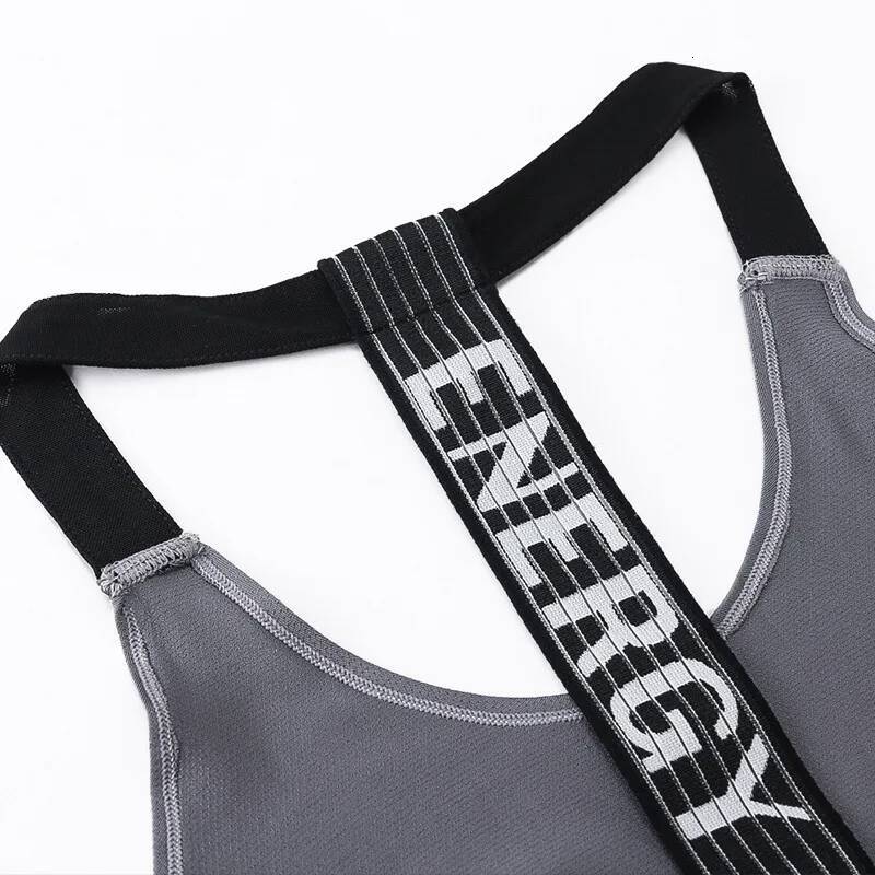 2024 Gym Women's Sports Letter Backless Shirts Sleeveless Yoga Tops Fitness Running Quick Dry Tank Crop Top