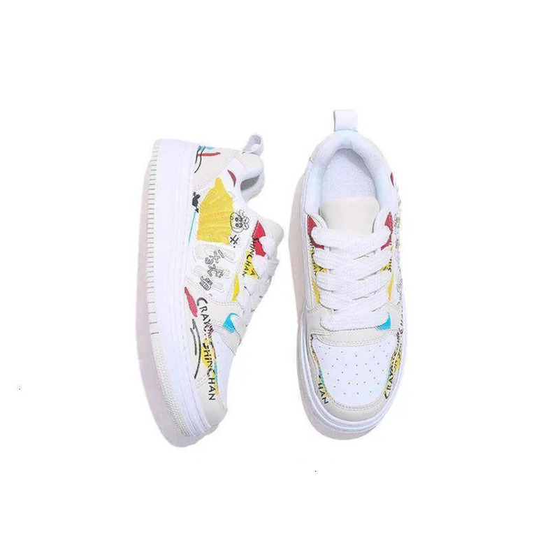 Jifffly 2025 Designer Crayon Shin-chan Collaboration Men's Summer Versatile Ins Trend Thick-Soled Height-Increasing Sneakers