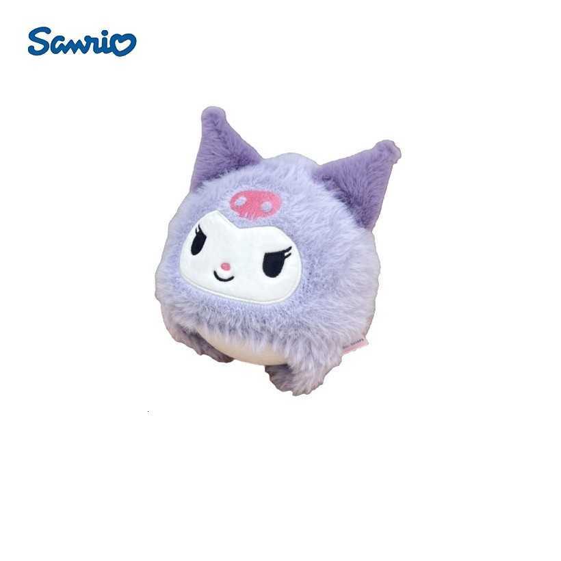 Sanrio Official Kuromi Plush Hat Autumn Winter Fleece-Lined Childrens My Melody Warm Ear Protection Hat for Girls H251110