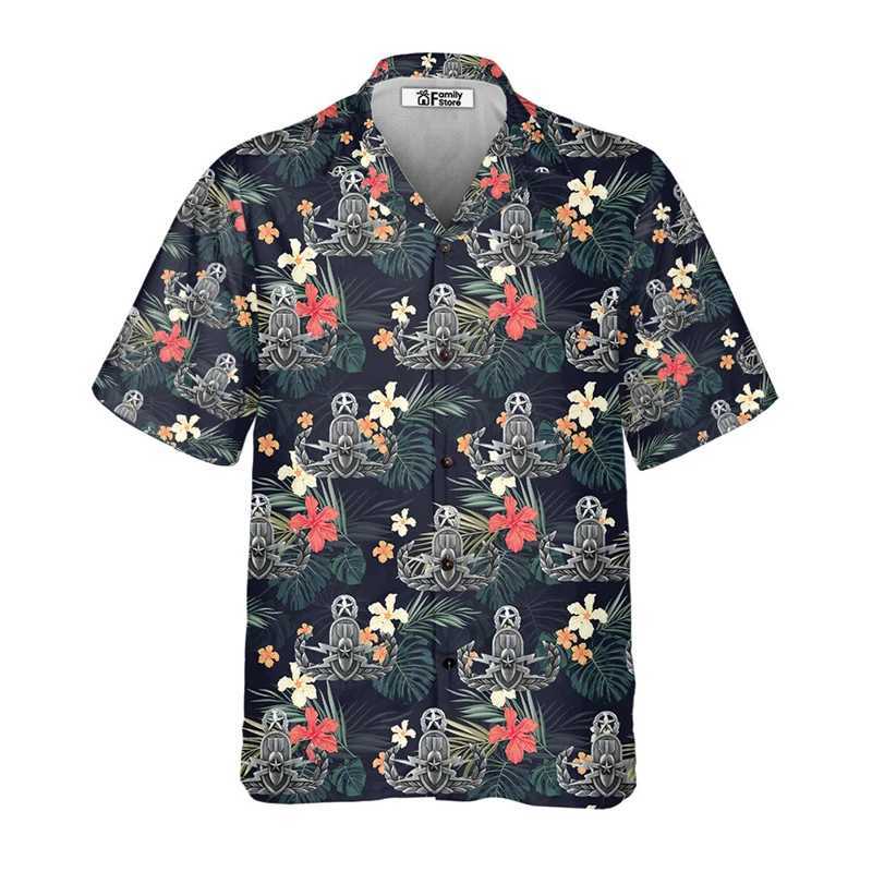 Hawaiian Mens Fun Shirt 3D Printed Summer Loose Hawaiian Beach Top Casual Short Sleeve Collar Shirt Street Mens Wear X250410