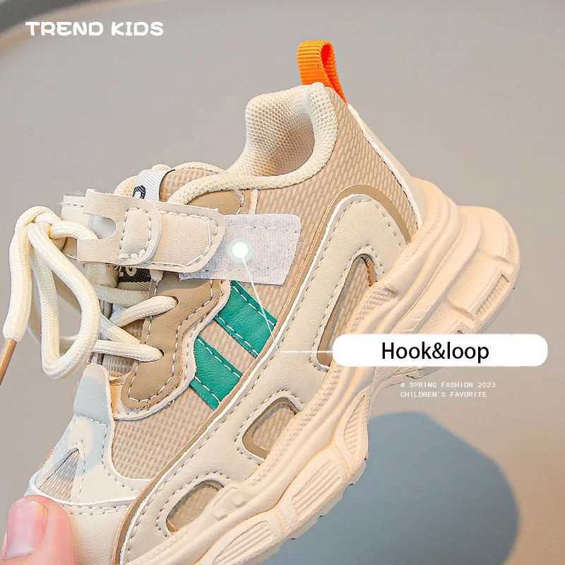Stripes Printed Sneakers for Children Sports Shoes Comfortable Running Shoes Outdoor Boys Girls Leisure School Shoes Kids I06013 W251110