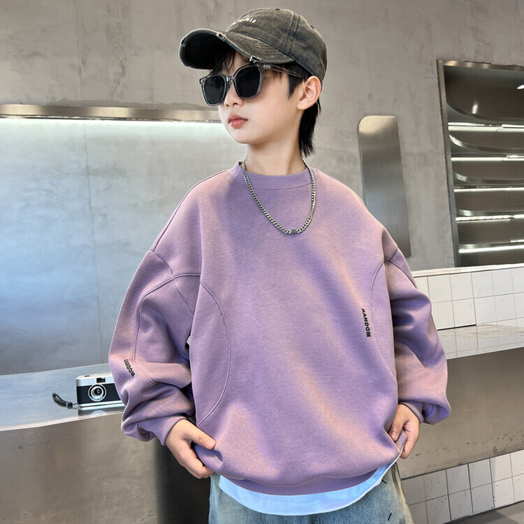 GS- Ddmyshoesvip Boys Hoodie New Item Mid Size Boys And Autumn Styles Handsome Loose Top Trendy Children S Clothing Spring