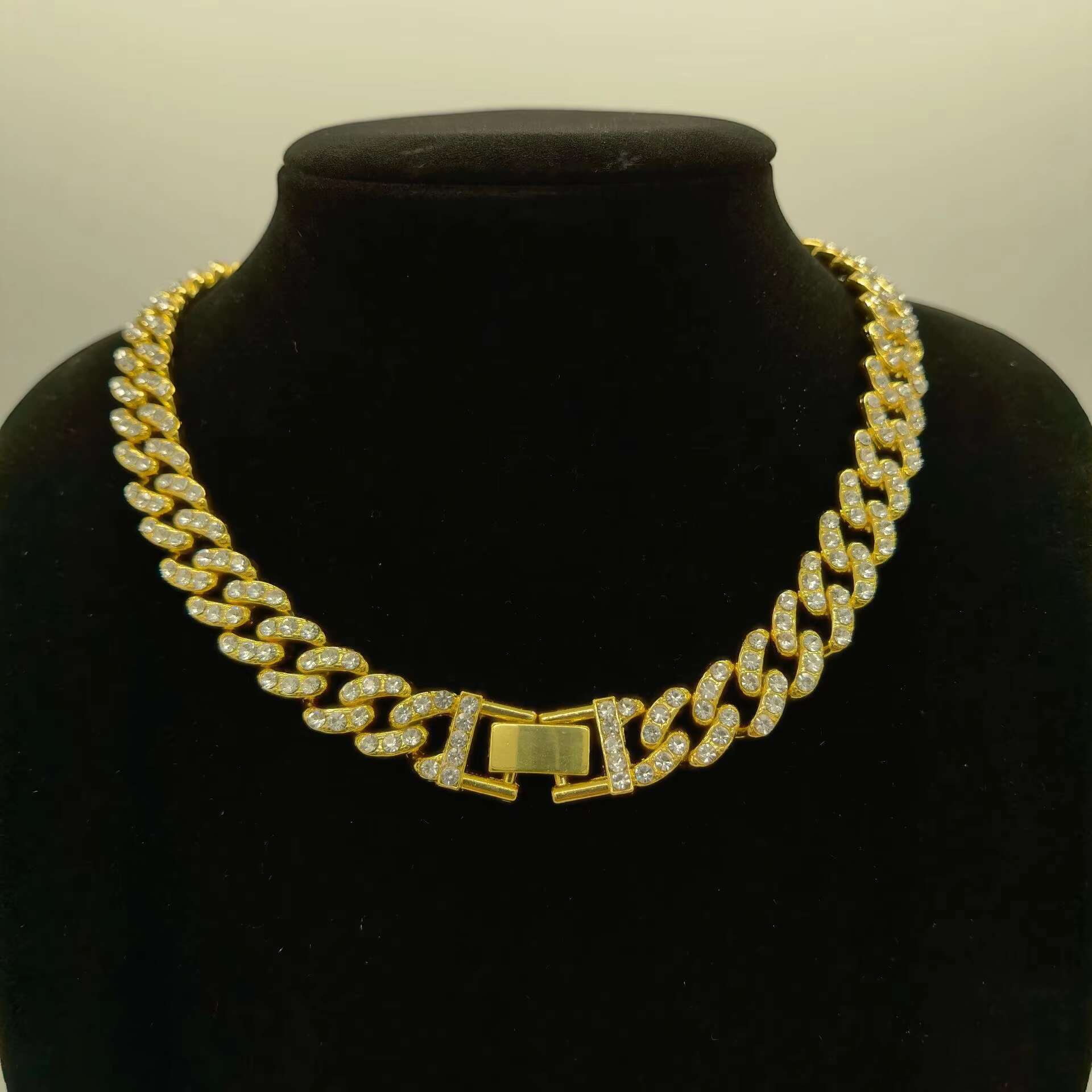13mm Hip Hop Full Dia Cuban Chain Men's Necklace