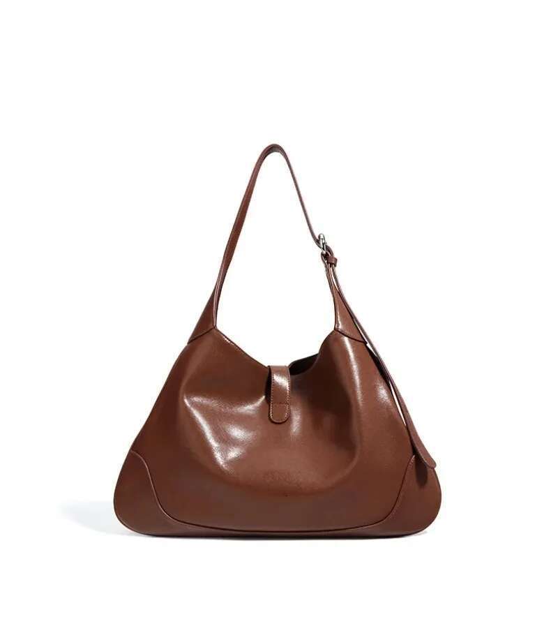Saddle Tote Bolsos Mujer 2025 New Retro Bag Underarm Shoulder Bags High Capacity Crossbody Sac Femme Suede Leather Bolsas