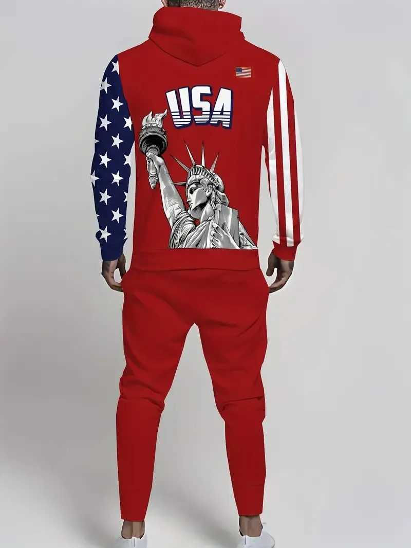 The new mens hoodie set for Spring and Autumn 2025 features a casual fashionable and comfortable 3D letter pattern print W251110