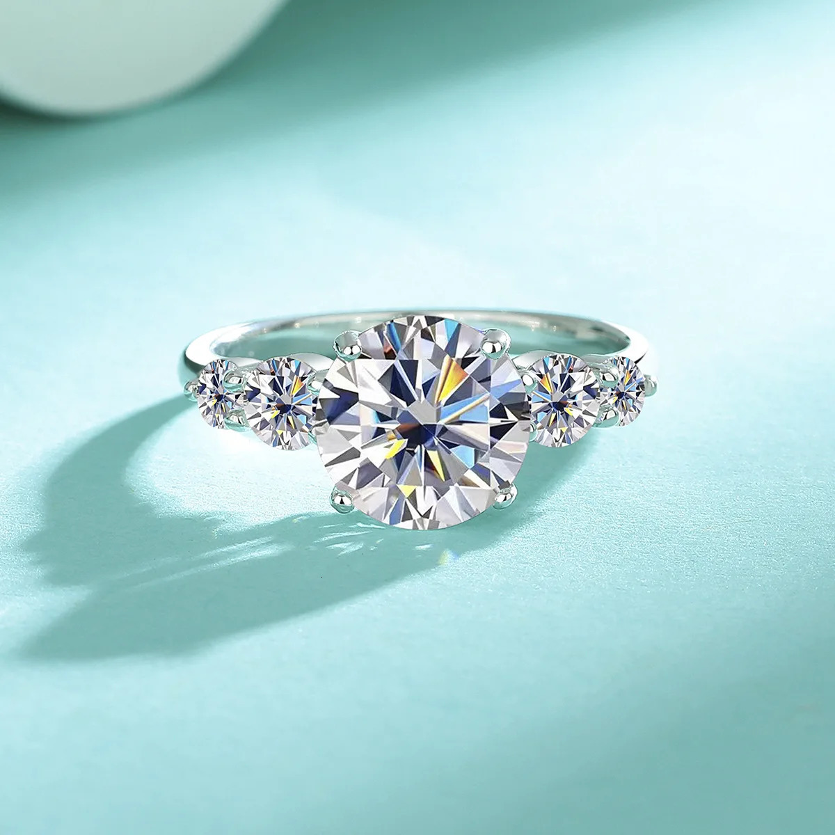 A 925 silver 38 carat ring fashionable niche versatile mens and womens couple ring wedding ring 251103