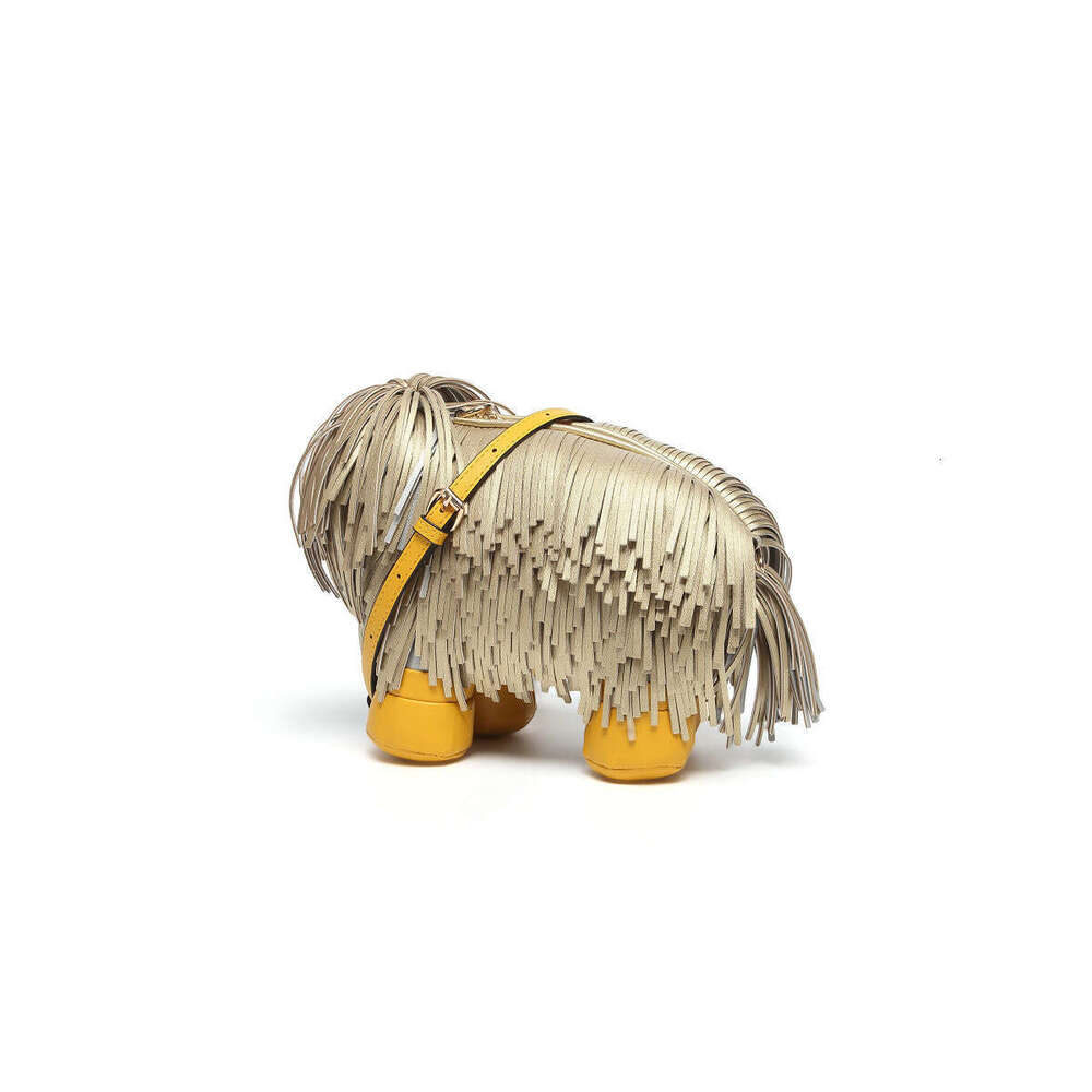 Personalized Creative Animal for Women New Fashion Tassel Puppy Design Sense Collie Crossbody Small Bag