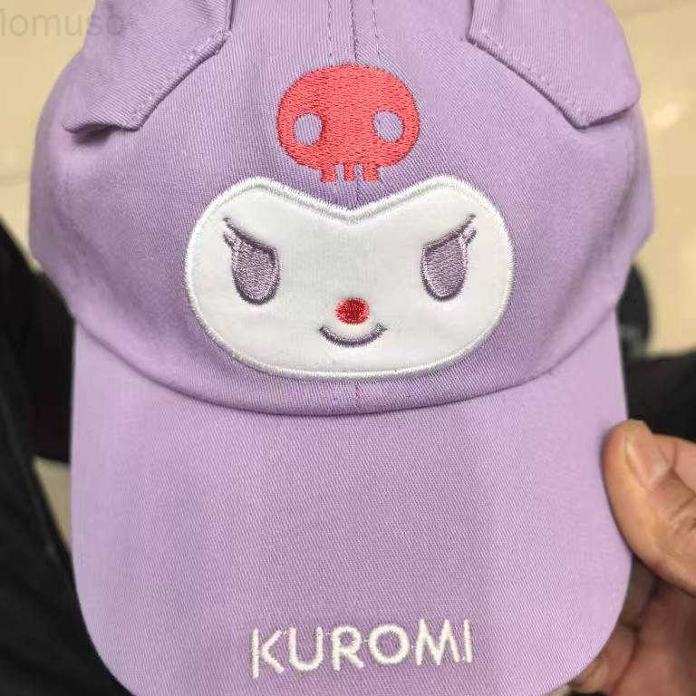 Sanrio Childrens Baseball Cap Cartoon Peripheral Duckbill Cap Kuromi Boys and Girls Sunshade Sun Protection Hat Wide Brim H251110