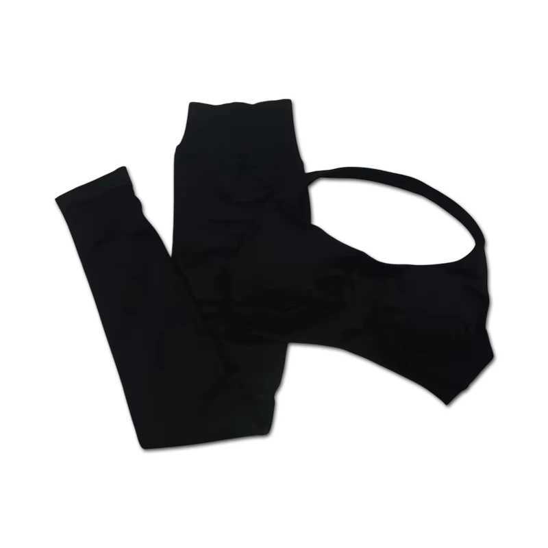 Impact leg set seamless set for women hip twisting leg set fitness set with camisole top W250410
