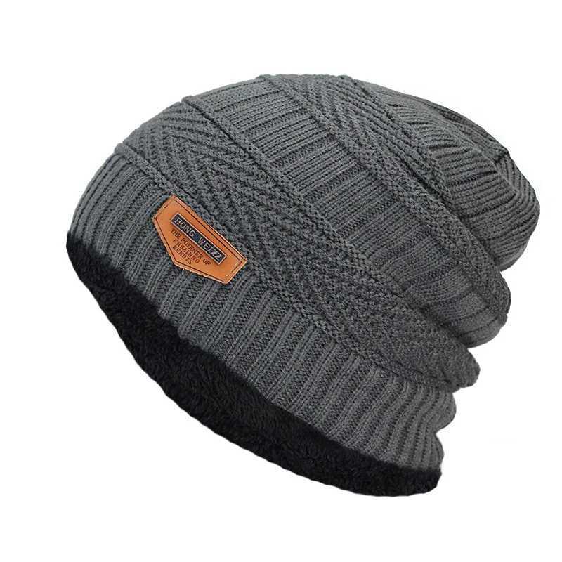 Winter Beanie Hat for Men Knitted Hat Winter Cap Beanie Women Thick Wool Cap Balaclava Mask Bonnet HatsXJ251110