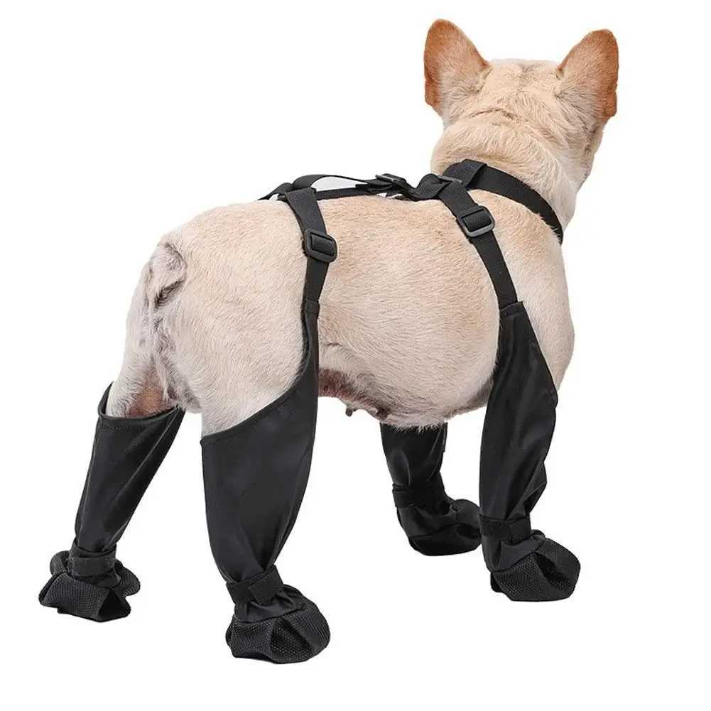 New Arrival Dog shoes are waterproof adjustable in summer boots for pets in rainy weather breathable shoes for outdoor walking soft French bulldog paw