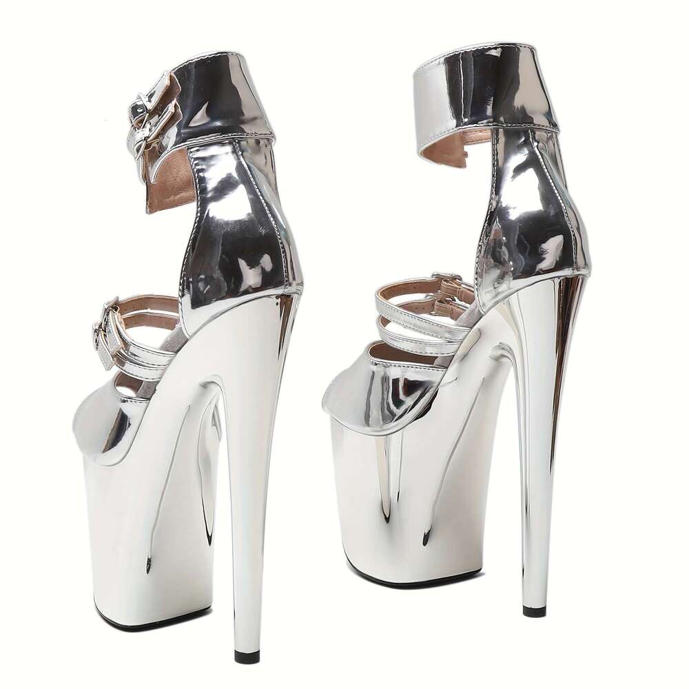 MISSHEELS Women's Ankle-Strap Sexy, 8 In Dance High Heel Platform, 20 Cm Exotic Platform Pole Dancer Heels Shoes Stiletto