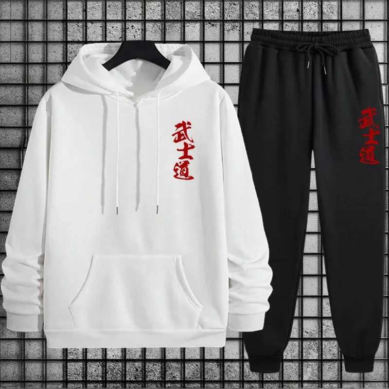 2025 New Arrival Mens Sportswear Hoodie Pants Urban Casual Sport Jogging Suit Autumn Winter Male Fashion Sweatshirt Tracksuit W251110