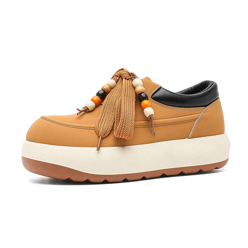 Celebrity Style Gray Kangaroo Fashion Casual Shoes Men Thick Sole Sneakers Versatile Work Boots Trendy Z216