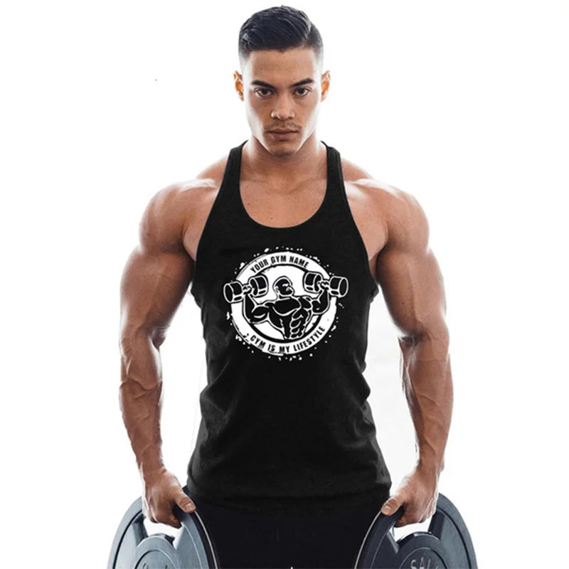 Summer Fitness Tank Top Men Bodybuilding 2025 Train Gyms Clothing Fitness Men Shirt Running Vest Cotton Singlets Muscle 250409