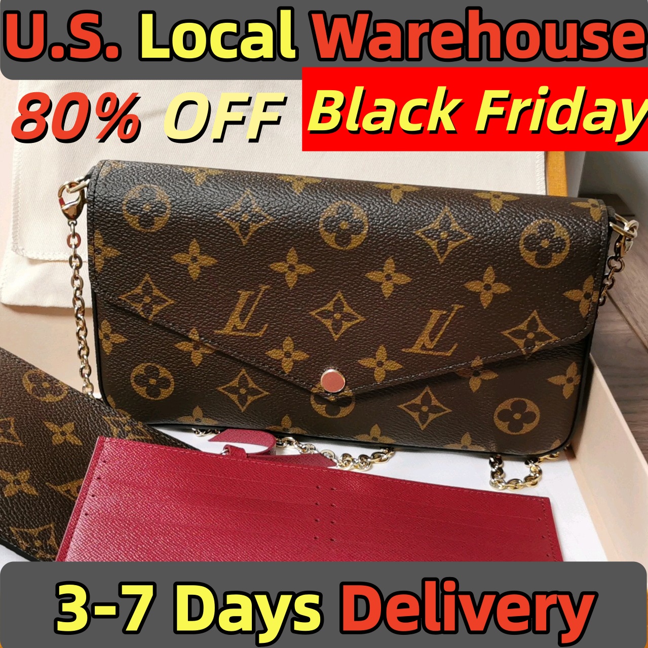 Designer Bag Shoulder Bag Luxury Bag Purse Crossbody Bag Vintage Floral Women's Handbag High-Quality Leather Envelope Clutche Bag Brown Patterned Tote Bag