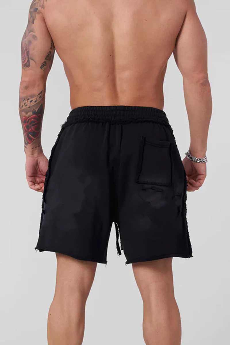 New American fitness shorts for running training summer casual loop five point cotton shorts X250410