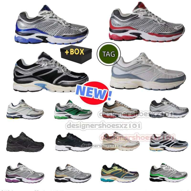 Sauconny Designer Shoes Sauconies Omni 9 Outdoor Retro Cushioned Running Shoes Classic Black White Stability Breathable Mesh Wear Resistant Thick Sole With Box