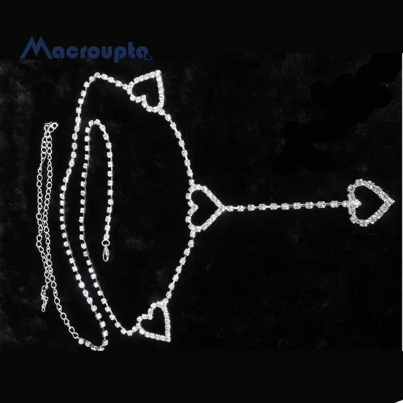 New 90s Retro Sparkling Diamond Waist Chain Cute Sparkling Night Club Disco with Rhinestone to Belt X250410