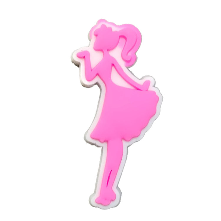 fast ship girl cartoon shoe charms wholesale shoe part accessories high qualtiy decoration buckle for bag bracelet wristband