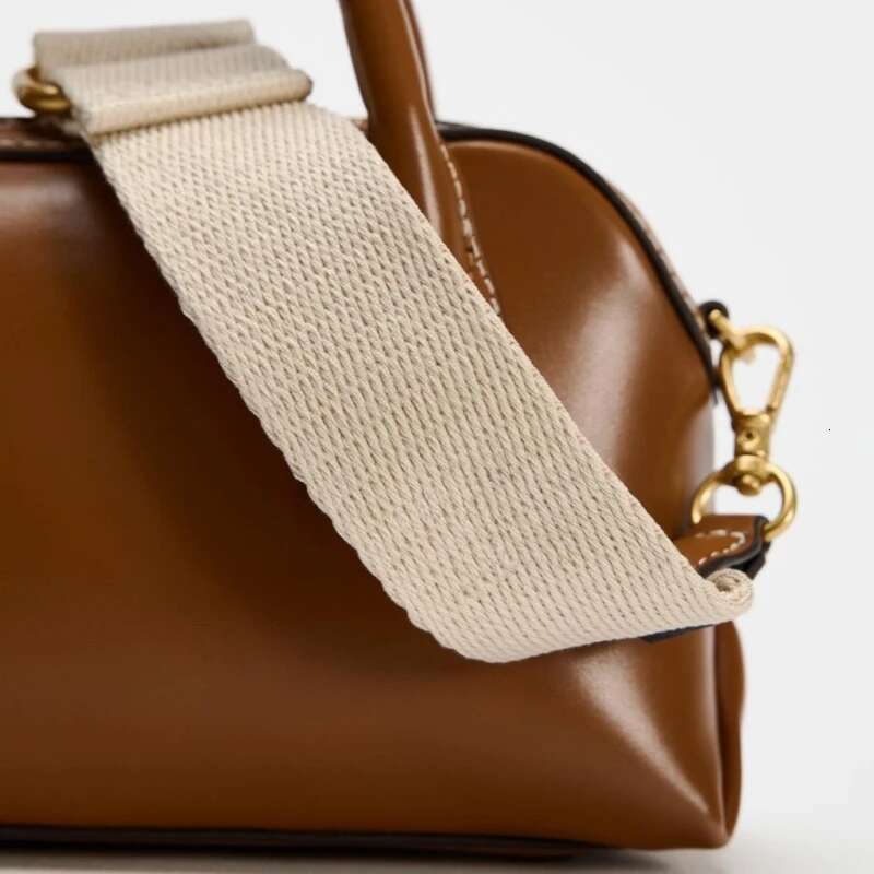 Trend Street Designer Bowg For Women Vintage Solid Color Design Ladies Small Tote PU Leather Crossbody Bag