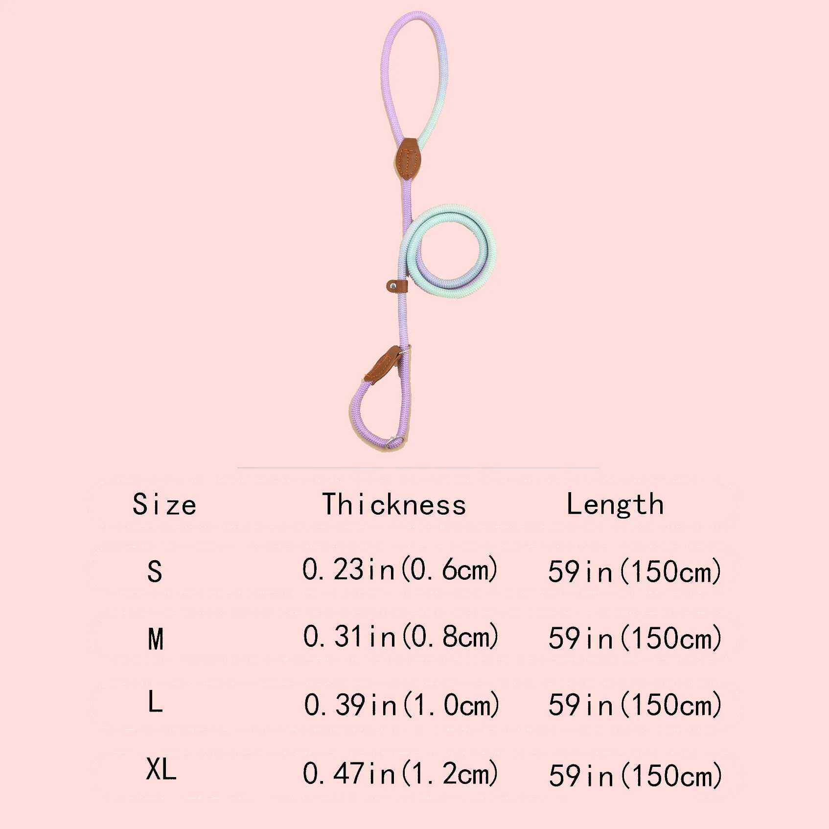 A colorful pet dog leash for indoor and outdoor use J251110