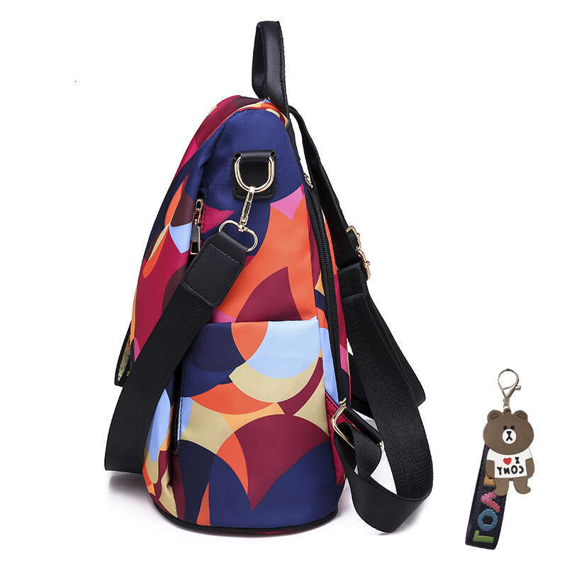 Hot Women Korean Edition Oxford Cloth Anti theft Backpack for Women, Comes with Pendant 2025 New Casual Versatile Fashion Clothing