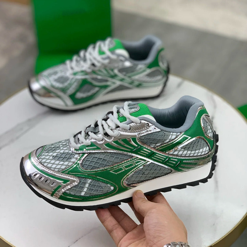 size 35-46 Designer top gold Sneakers Casual Shoes Women Shoe Stylish Unique Fishnet Upper Men Vintage BOTTEGAs VENETAs bottegavenetas Sneaker XVWS