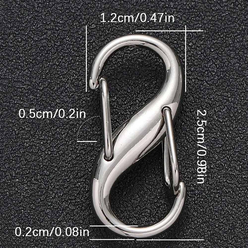 2Pcs DIY Chain Bag Adjustable Buckle Metal Clasp Removable Buckle Bag Accessory Chain Extension Shortening S Type Shape Clasp 251110