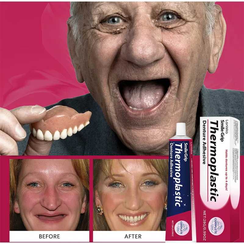 New Arrival Adjustable silicone dental professional dental kit with Smile and soft and comfortable Korean dental adhesive for upper and lower v Z25041