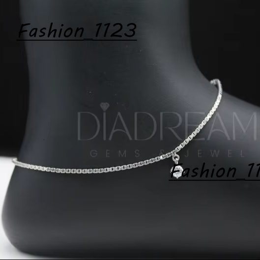 Ultra Luxurious 925 Sterling Silver Minimalist Anklet Single Moissanite Diamond Dainty Handmade Jewelry for Everyday Use