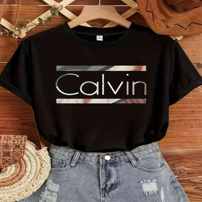 Women's Designer T Shirts O-neck For Casual Breathable Women Top Short Sleeve Tie Black T-shirt M-5XL