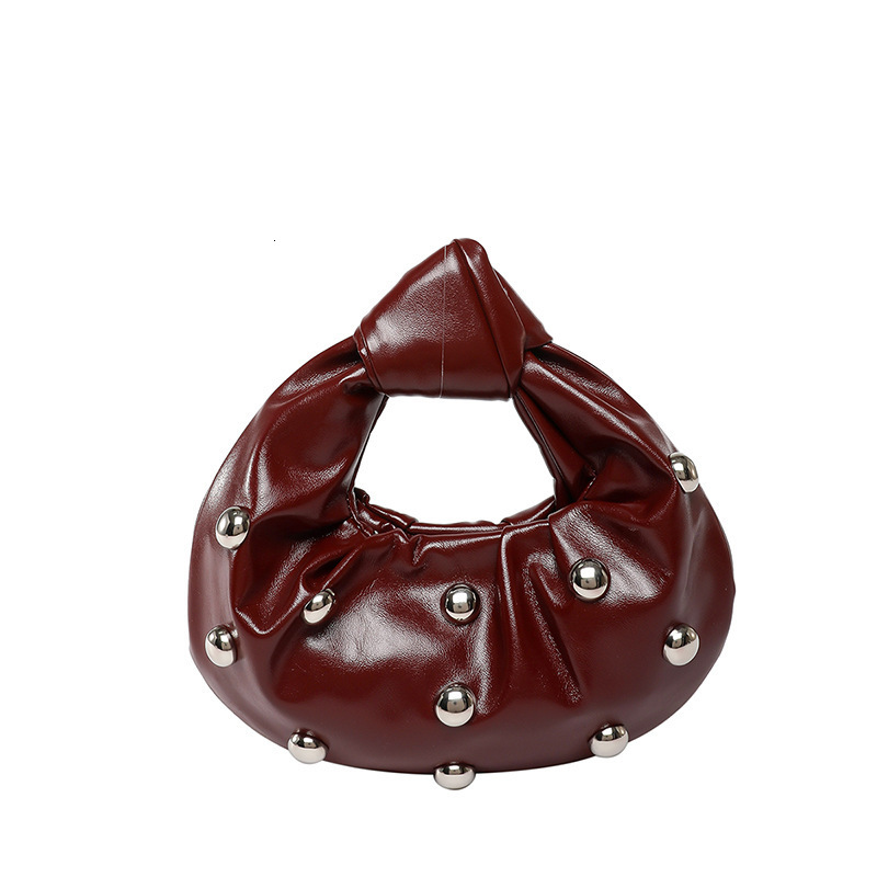 Trendy Underarm Bag Korean Style Fashion Rivet Shoulder Bag Women Versatile Pearl Handheld Dumpling Bag Trendy 251110