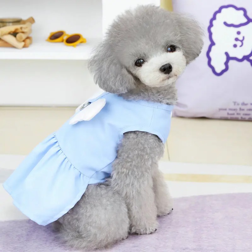 Pet Clothing for Dogs Cats Small Dog Dress Angel Wings Skirt Dog Clothes Dog Accessories Spring Summer Cat Clothes